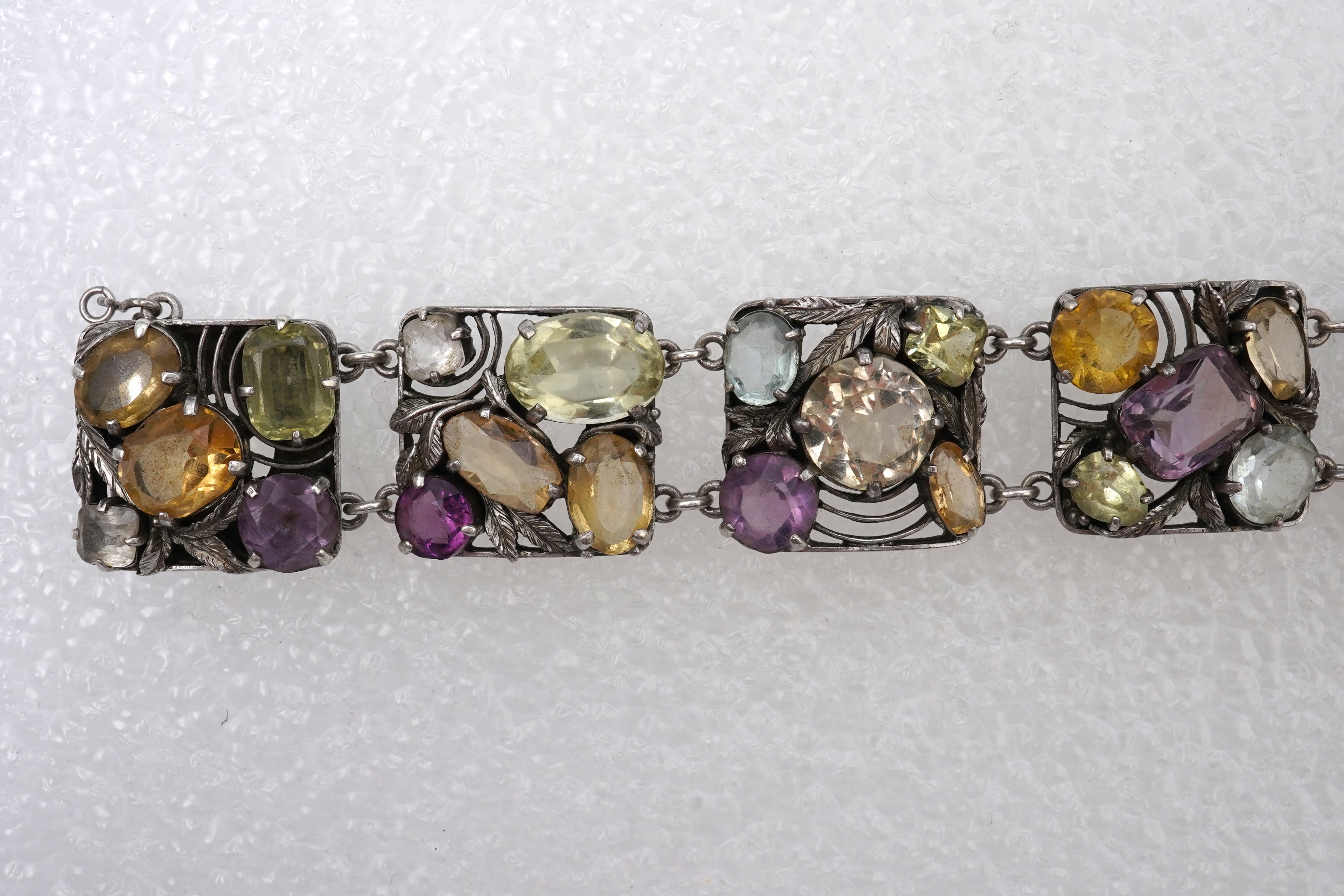 Attributed to Bernard Instone, an Arts & Crafts gem-set bracelet, 1920s